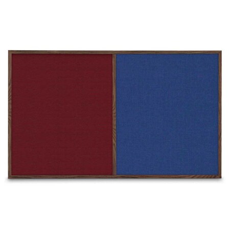 United Visual Products Sliding Door Indoor Enclosed Corkboard, 3 UV9000ACSH-SATIN-PUMICE